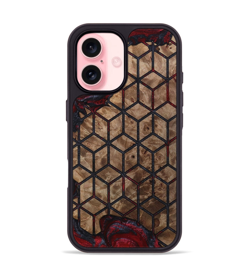 iPhone 16 Wood Phone Case - Rome (Pattern, 812469)