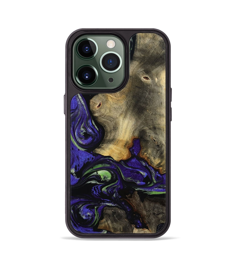 iPhone 13 Pro Wood Phone Case - Benita (Purple, 812520)
