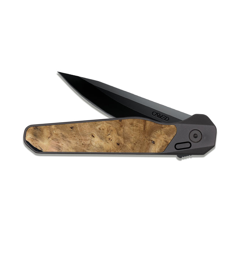 EDC Dark Slate Wood Pocket Knife - Kaylah (Green, 812524)
