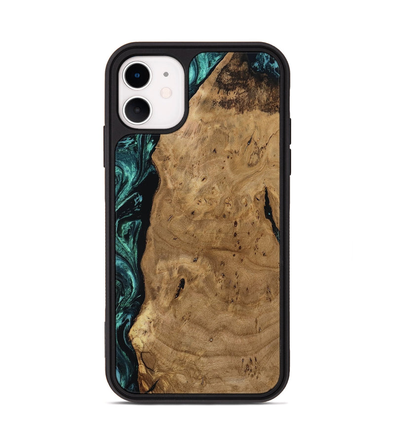 iPhone 11 Wood Phone Case - Kaylah (Green, 812524)