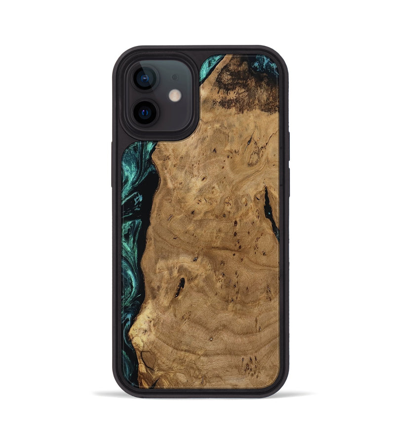 iPhone 12 Wood Phone Case - Kaylah (Green, 812524)