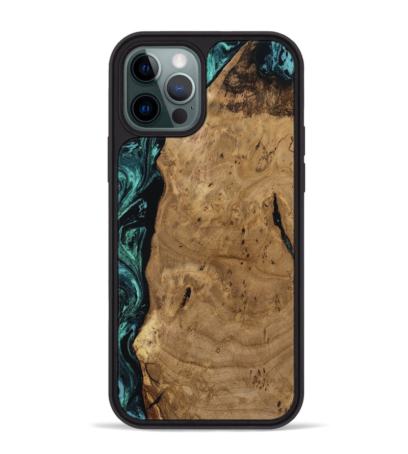 iPhone 12 Pro Max Wood Phone Case - Kaylah (Green, 812524)