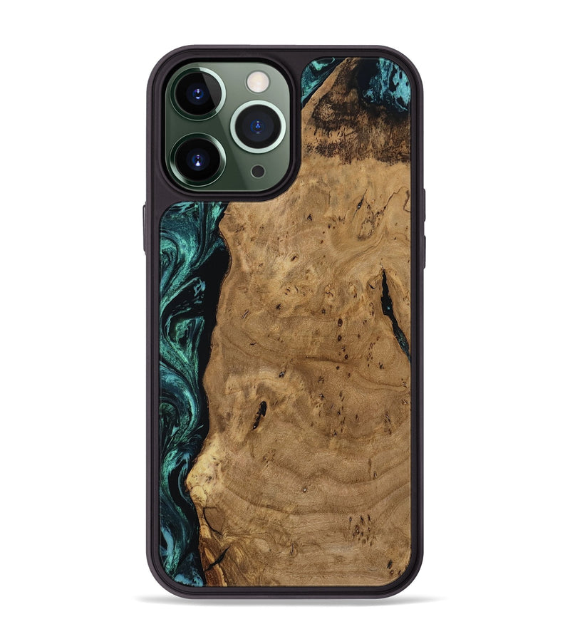 iPhone 13 Pro Max Wood Phone Case - Kaylah (Green, 812524)