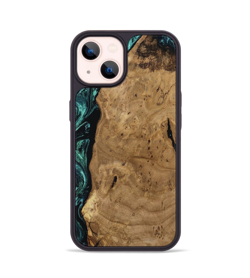 iPhone 14 Wood Phone Case - Kaylah (Green, 812524)