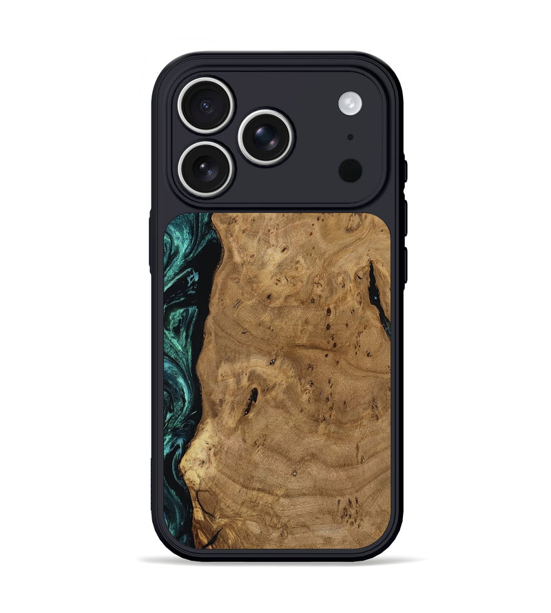 iPhone 17 Pro Wood Phone Case - Kaylah (Green, 812524)