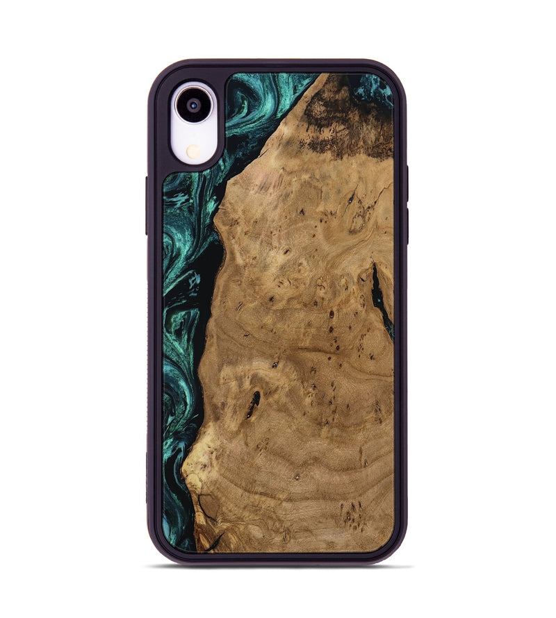 iPhone Xr Wood Phone Case - Kaylah (Green, 812524)