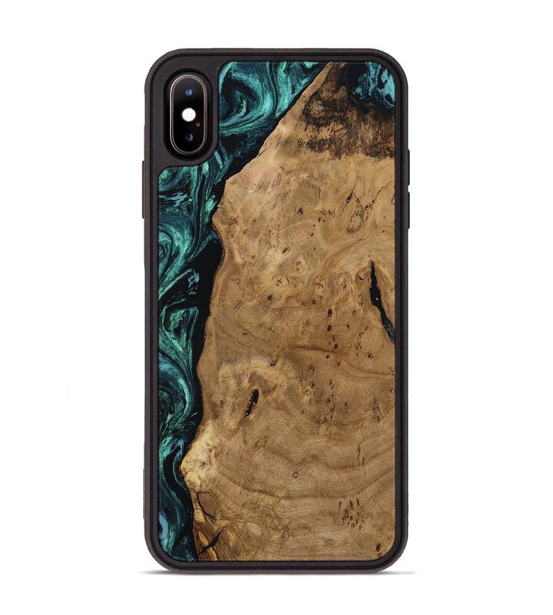 iPhone Xs Max Wood Phone Case - Kaylah (Green, 812524)