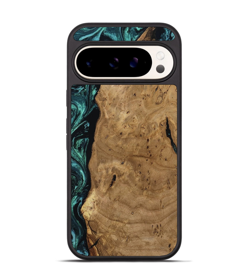 Pixel 9 Wood Phone Case - Kaylah (Green, 812524)