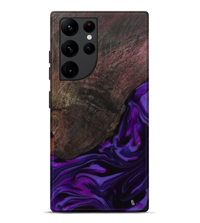 Galaxy S22 Ultra Wood Live Edge Phone Case - Ian (Purple, 812560)