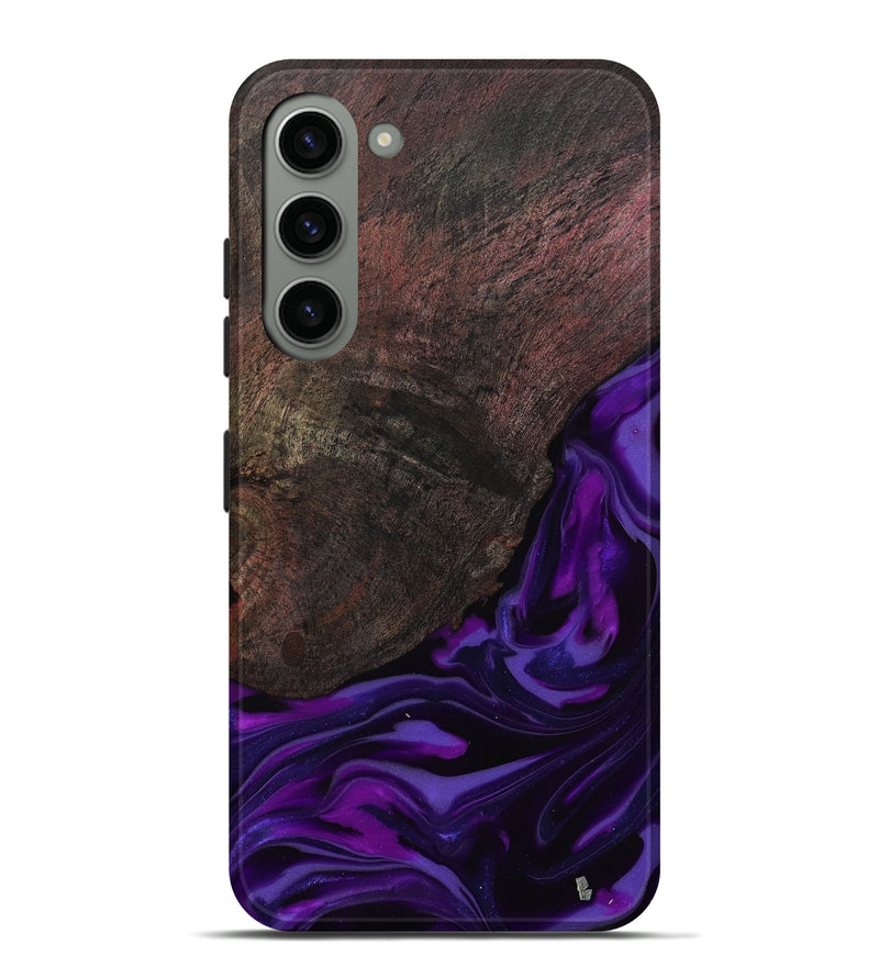 Galaxy S23 Plus Wood Live Edge Phone Case - Ian (Purple, 812560)