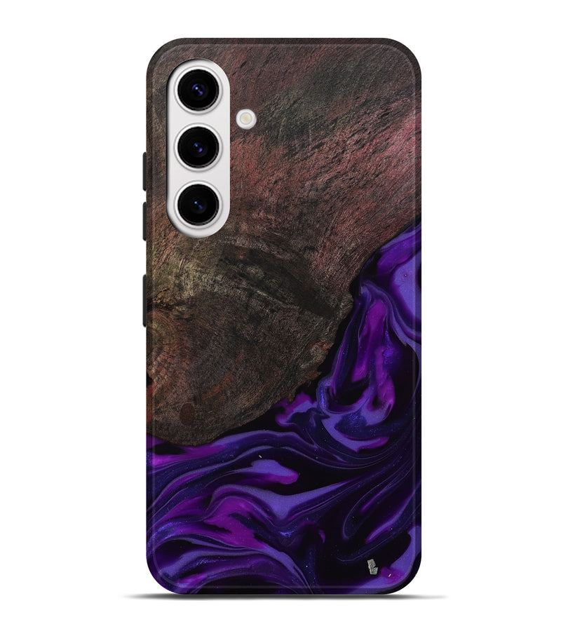 Galaxy S25 Plus Wood Live Edge Phone Case - Ian (Purple, 812560)