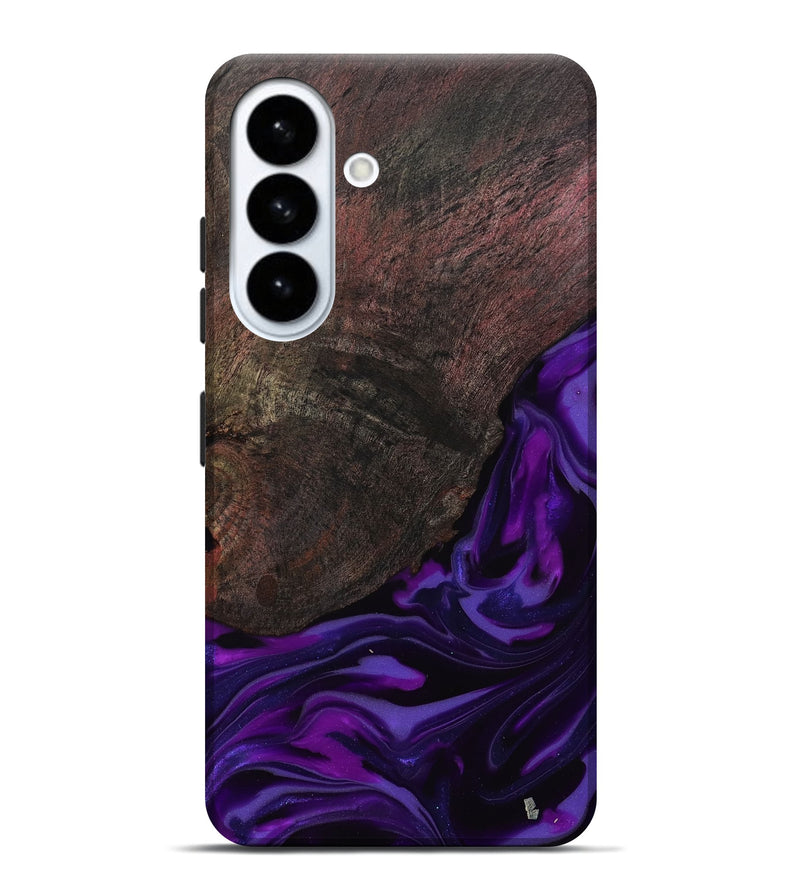 Galaxy S26 Plus Wood Live Edge Phone Case - Ian (Purple, 812560)
