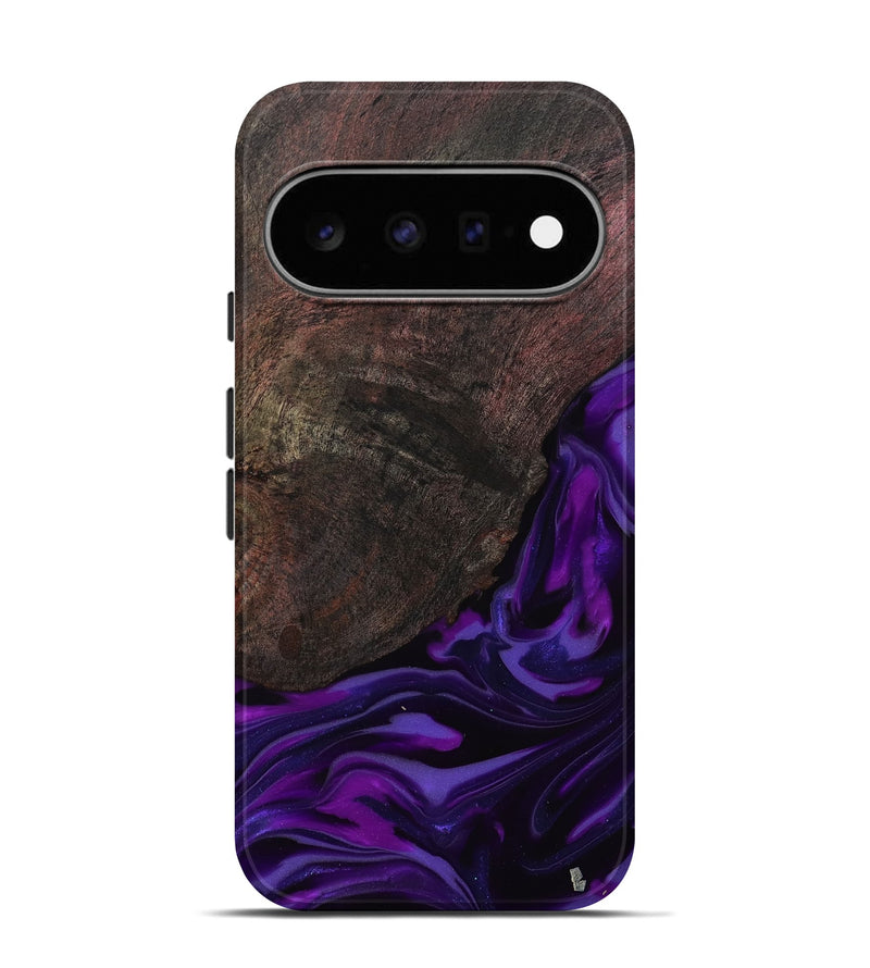 Pixel 11 Pro Wood Live Edge Phone Case - Ian (Purple, 812560)