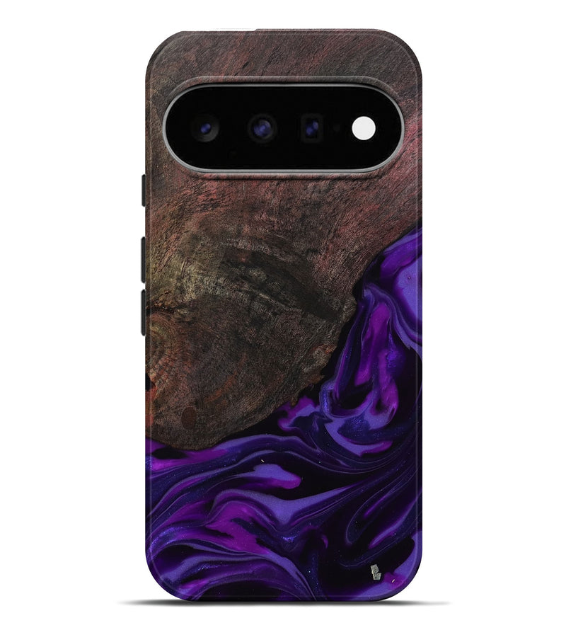 Pixel 11 Pro XL Wood Live Edge Phone Case - Ian (Purple, 812560)
