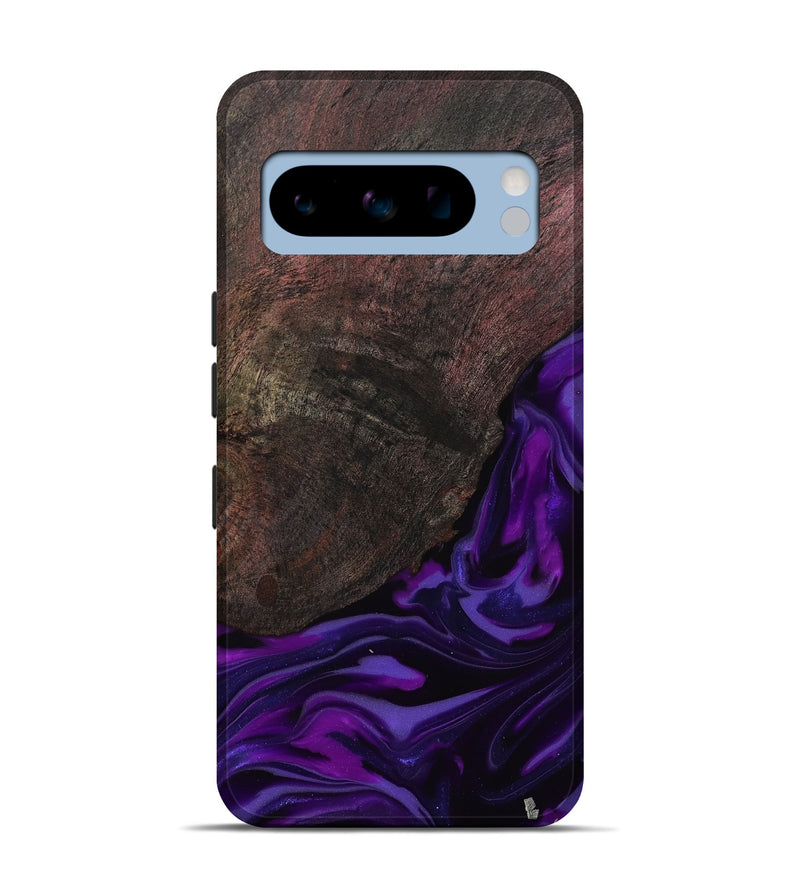 Pixel 8 Pro Wood Live Edge Phone Case - Ian (Purple, 812560)