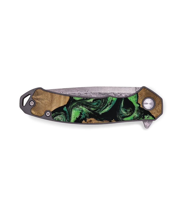 EDC Wood Pocket Knife - Lilla (Green, 812662)