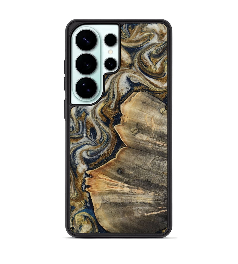 Galaxy S26 Ultra Wood Phone Case - Deidre (Teal & Gold, 812675)