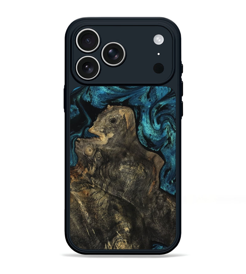 iPhone 17 Pro Max Wood Phone Case - Denver (Blue, 812678)