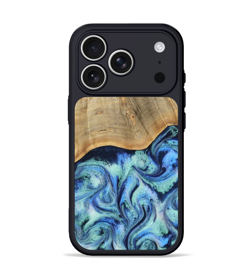 iPhone 17 Pro Wood Phone Case - Regina (Blue, 812682)
