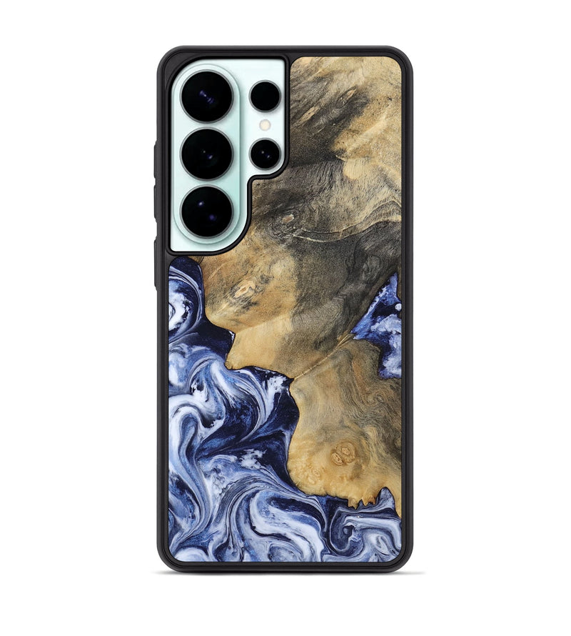 Galaxy S26 Ultra Wood Phone Case - Lilyana (Blue, 812683)