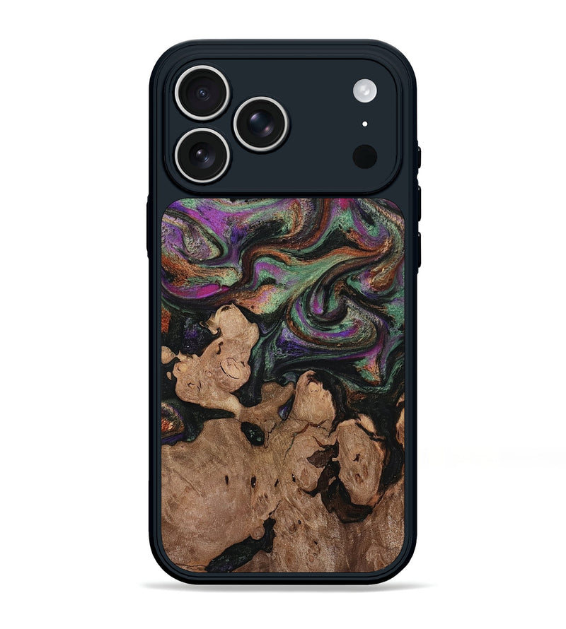 iPhone 17 Pro Max Wood Phone Case - Merritt (Green, 812685)