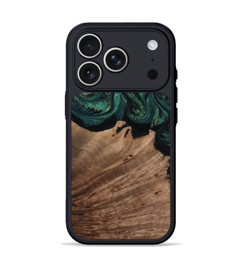 iPhone 17 Pro Wood Phone Case - Annabel (Green, 812686)