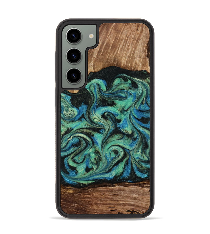 Galaxy S23 Plus Wood Phone Case - Tevin (Green, 812689)
