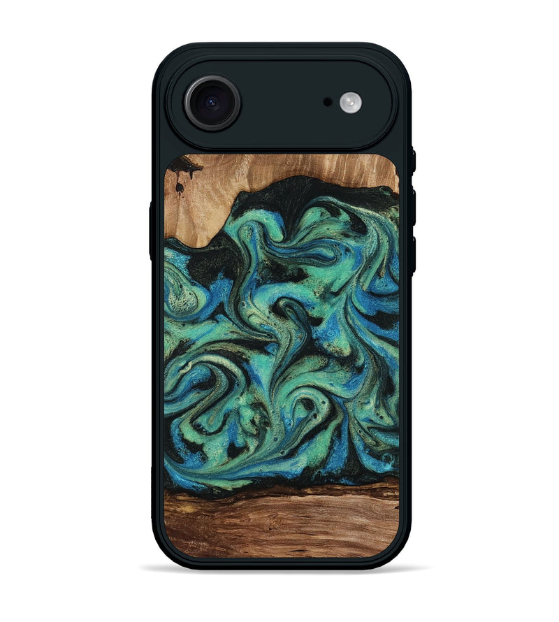 iPhone 17 Air Wood Phone Case - Tevin (Green, 812689)
