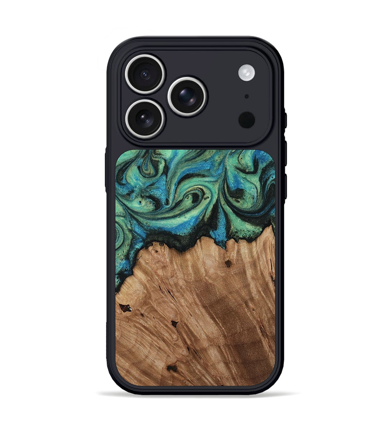 iPhone 17 Pro Wood Phone Case - Harlee (Green, 812693)