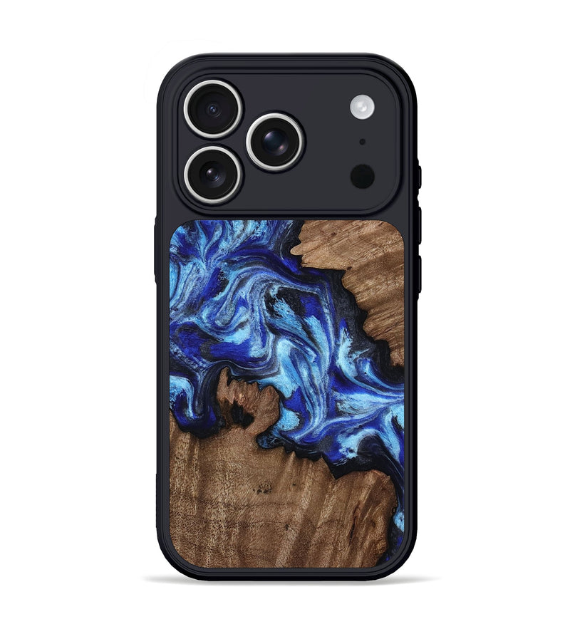 iPhone 17 Pro Wood Phone Case - Alma (Blue, 812714)
