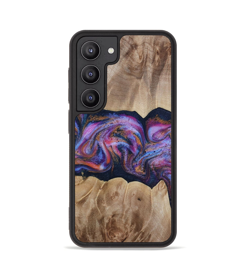 Galaxy S23 Wood Phone Case - Tina (Blue, 812716)