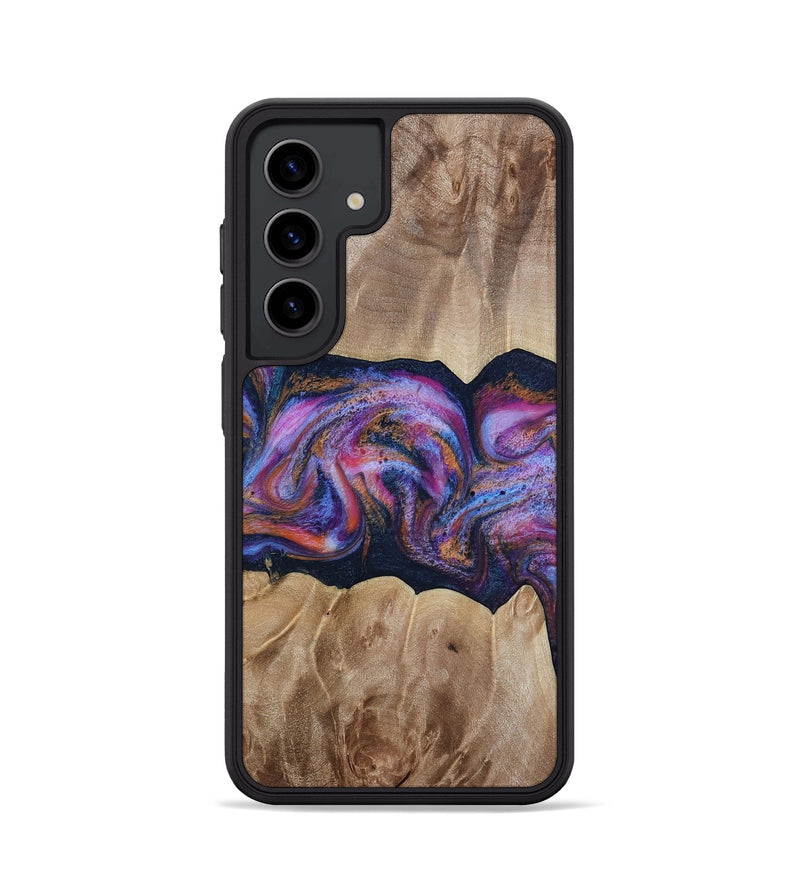 Galaxy S24 Wood Phone Case - Tina (Blue, 812716)