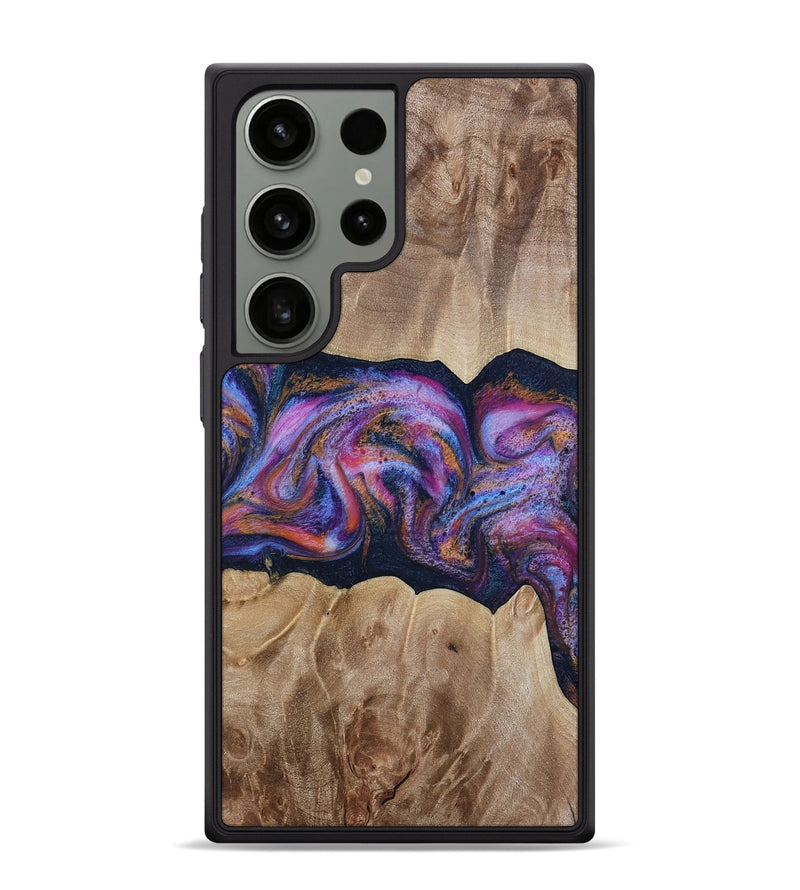Galaxy S24 Ultra Wood Phone Case - Tina (Blue, 812716)