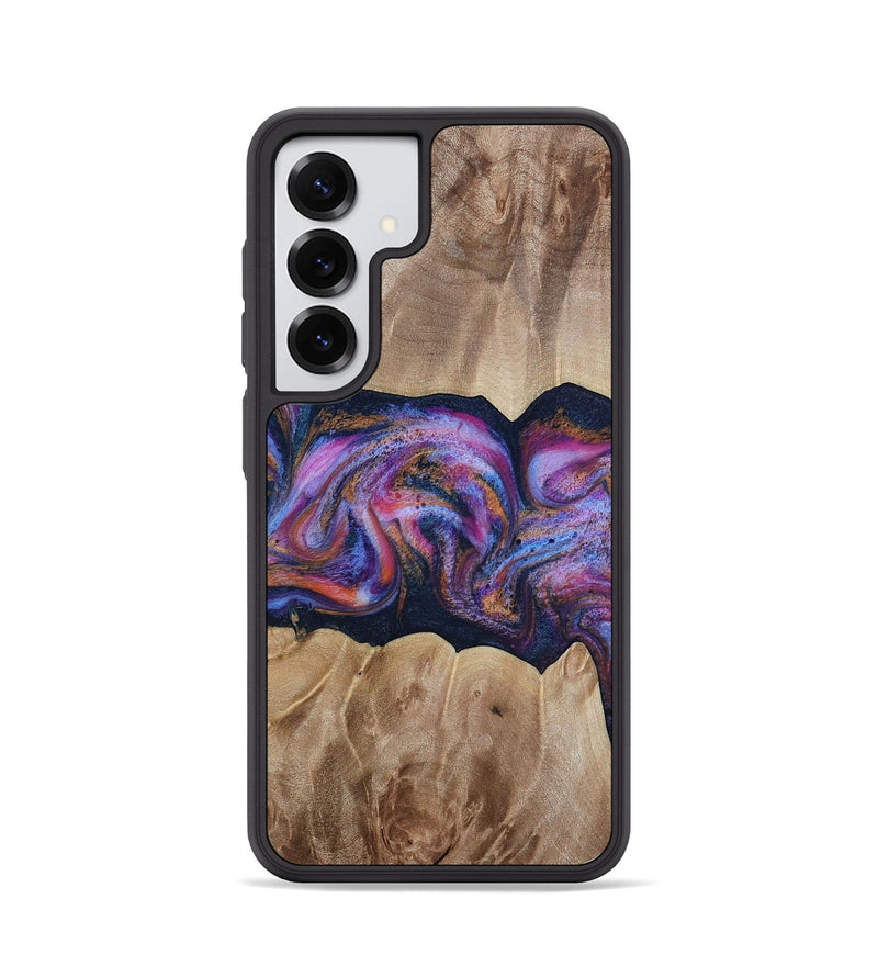 Galaxy S25 Wood Phone Case - Tina (Blue, 812716)