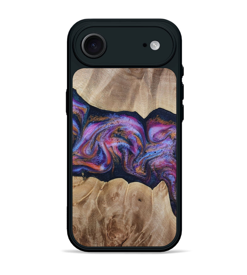 iPhone 17 Air Wood Phone Case - Tina (Blue, 812716)