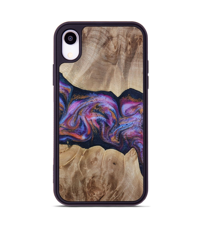 iPhone Xr Wood Phone Case - Tina (Blue, 812716)