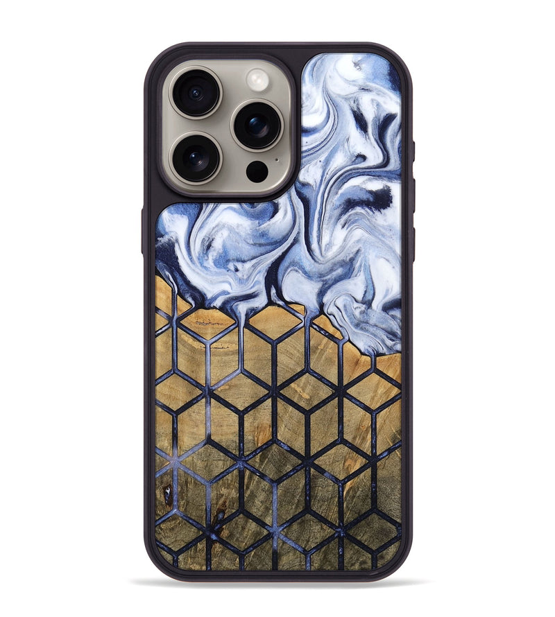 iPhone 15 Pro Max Wood Phone Case - Doretha (Pattern, 812718)