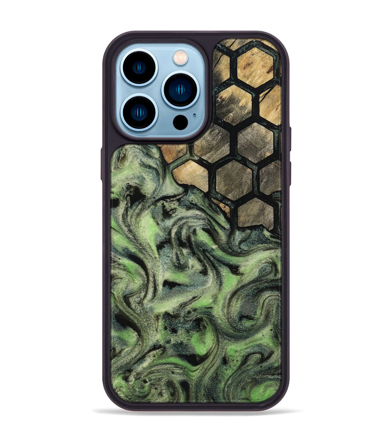 iPhone 14 Pro Max Wood Phone Case - Evelyne (Pattern, 812726)