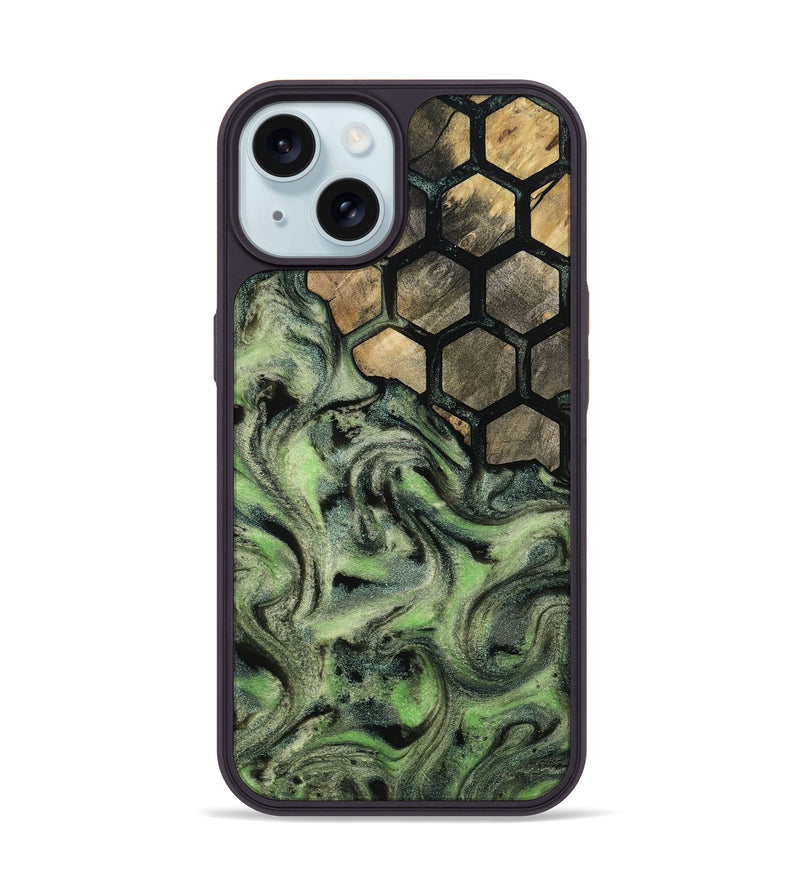 iPhone 15 Wood Phone Case - Evelyne (Pattern, 812726)