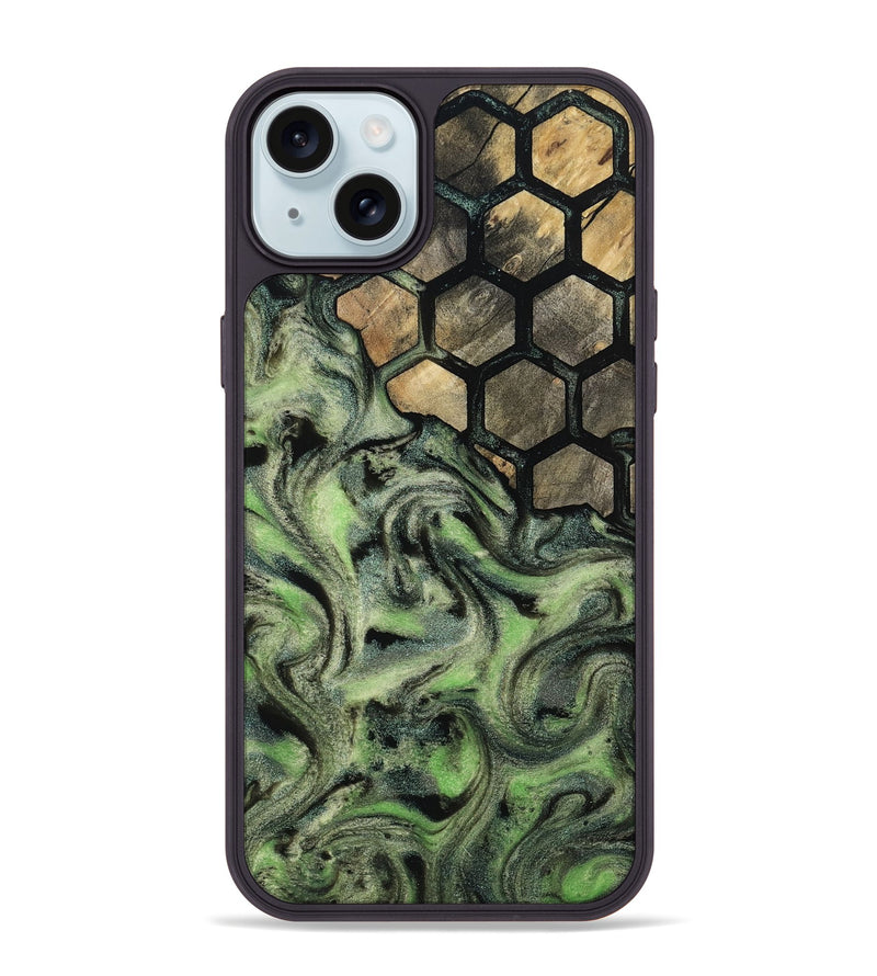 iPhone 15 Plus Wood Phone Case - Evelyne (Pattern, 812726)