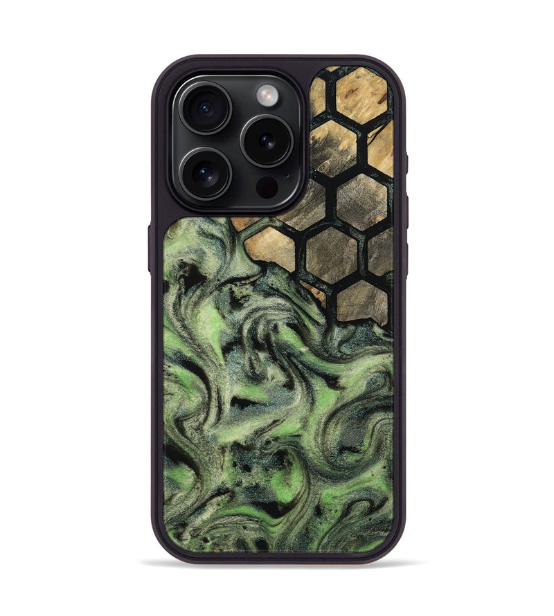 iPhone 15 Pro Wood Phone Case - Evelyne (Pattern, 812726)