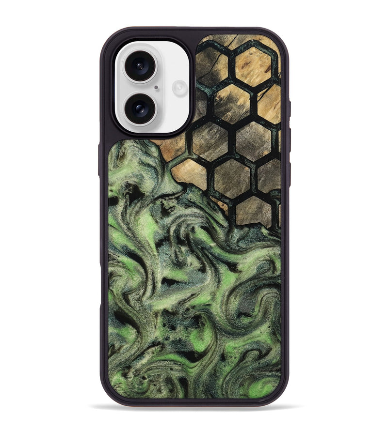 iPhone 16 Plus Wood Phone Case - Evelyne (Pattern, 812726)