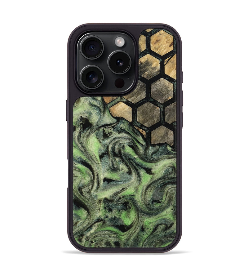 iPhone 16 Pro Wood Phone Case - Evelyne (Pattern, 812726)
