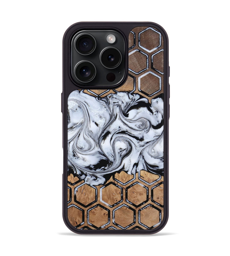 iPhone 16 Pro Wood Phone Case - Antone (Pattern, 812729)