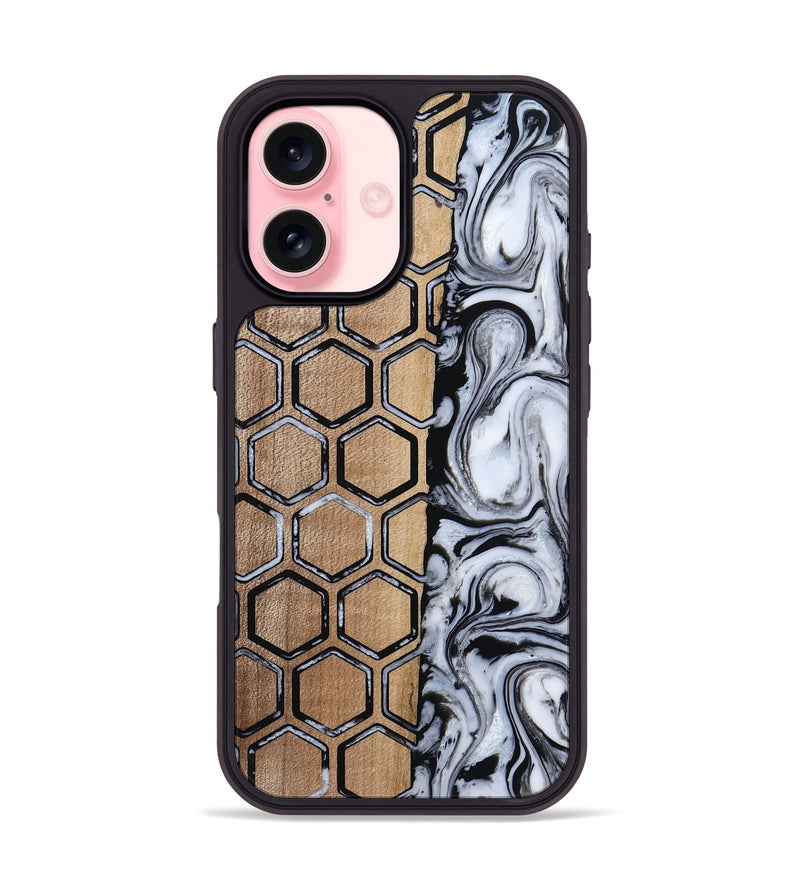 iPhone 16 Wood Phone Case - Caden (Pattern, 812735)