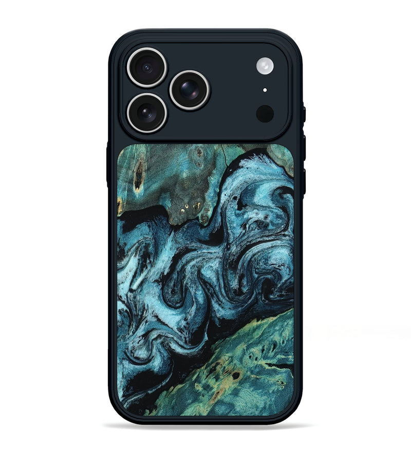 iPhone 17 Pro Max Wood Phone Case - Jaxon (Blue, 812743)