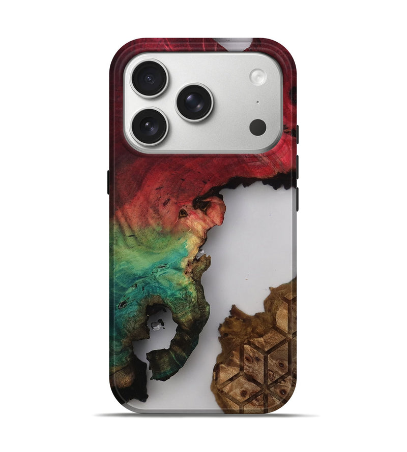 iPhone 17 Pro Wood Live Edge Phone Case - Rickey (Clear, 812804)