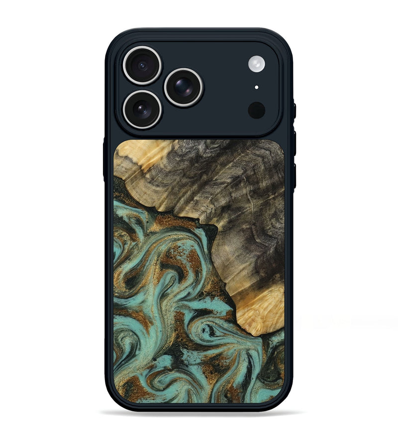iPhone 17 Pro Max Wood Phone Case - Tillie (Green, 812808)