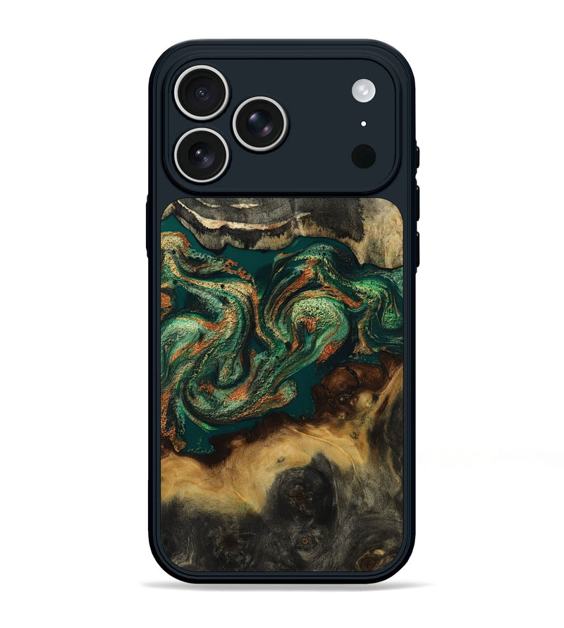 iPhone 17 Pro Max Wood Phone Case - Amarion (Green, 812810)