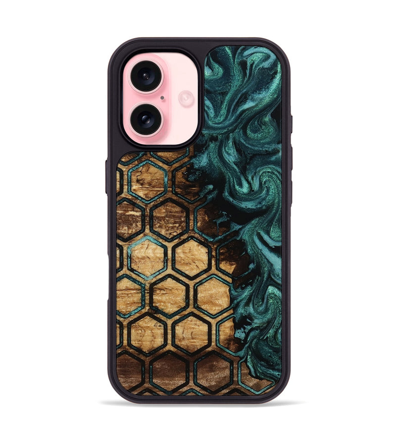 iPhone 16 Wood Phone Case - Kalyn (Pattern, 812835)